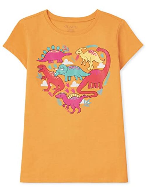 The Children's Place Girls Short Sleeve Graphic Tee