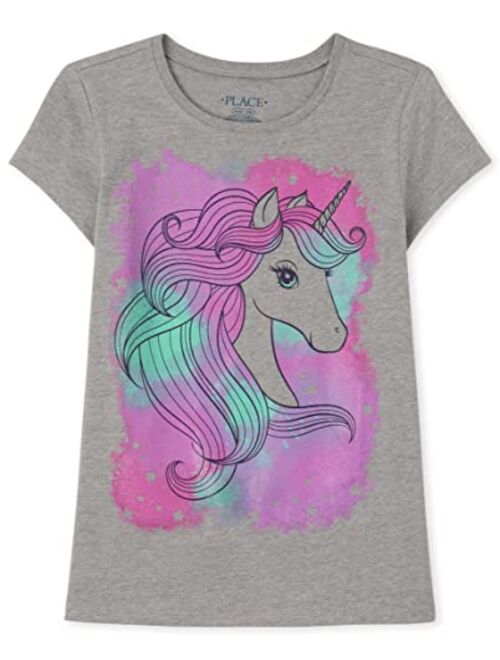 The Children's Place Girls Short Sleeve Graphic Tee