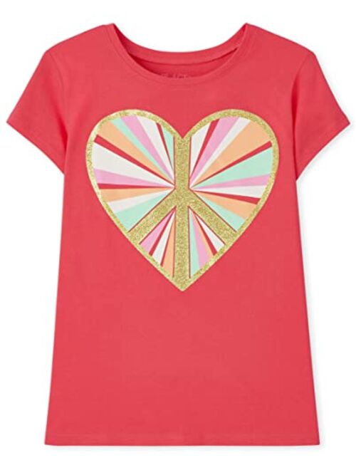 The Children's Place Girls Short Sleeve Graphic Tee