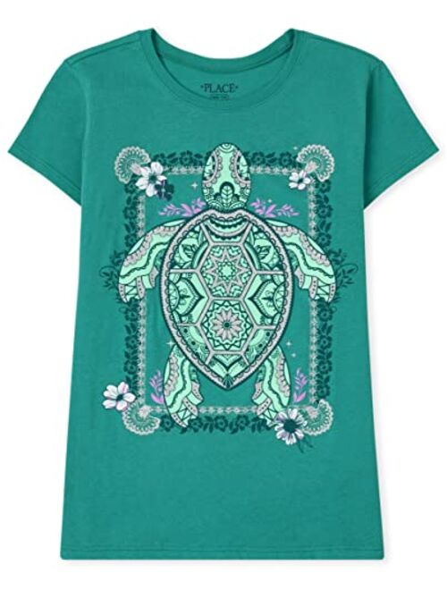 The Children's Place Girls Short Sleeve Graphic Tee