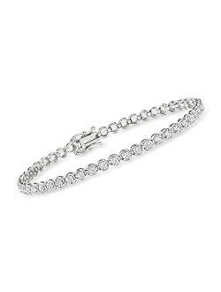 14kt Gold Diamond Tennis Bracelets H-I Color I2 Clarity