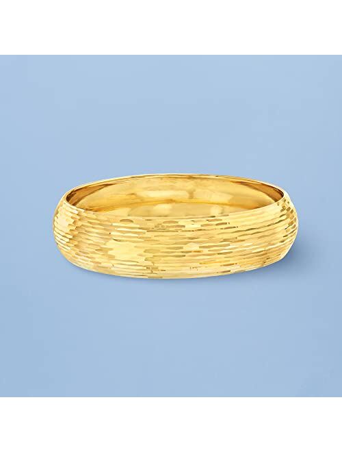 Ross-Simons Italian 14kt Yellow Gold Bangle Bracelet