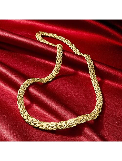 Ross-Simons 14kt Yellow Gold Graduated Byzantine Necklace