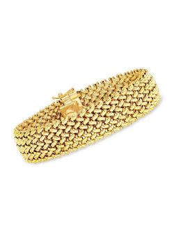 Italian 14kt Yellow Gold Riso Bracelet