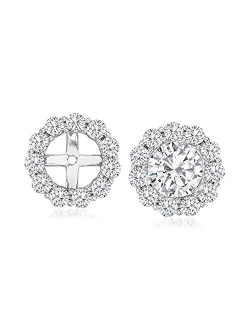 Diamond Earring Jackets in 14kt Gold I-J Color I2 Clarity