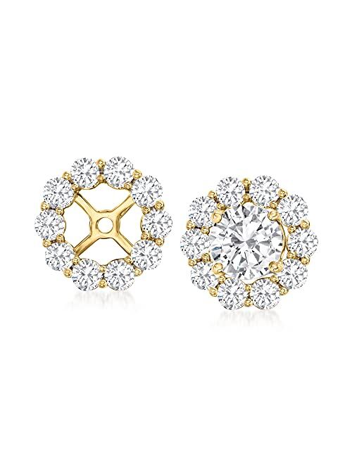 Ross-Simons Diamond Earring Jackets in 14kt Gold I-J Color I2 Clarity