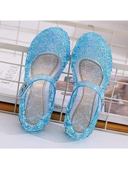 eccbox Princess Girls Sandals Dance Party Cosplay Jelly Shoes Mary Jane for Toddler Kids