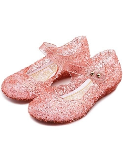 eccbox Princess Girls Sandals Dance Party Cosplay Jelly Shoes Mary Jane for Toddler Kids