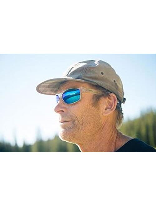 Revo Sunglasses Harness: Polarized Lens with Rectangle Sport Wrap Frame