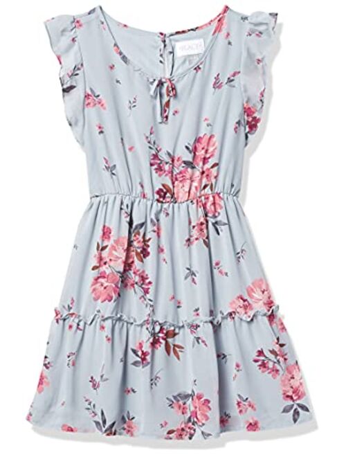 The Children's Place Girls Floral Tiered Dress