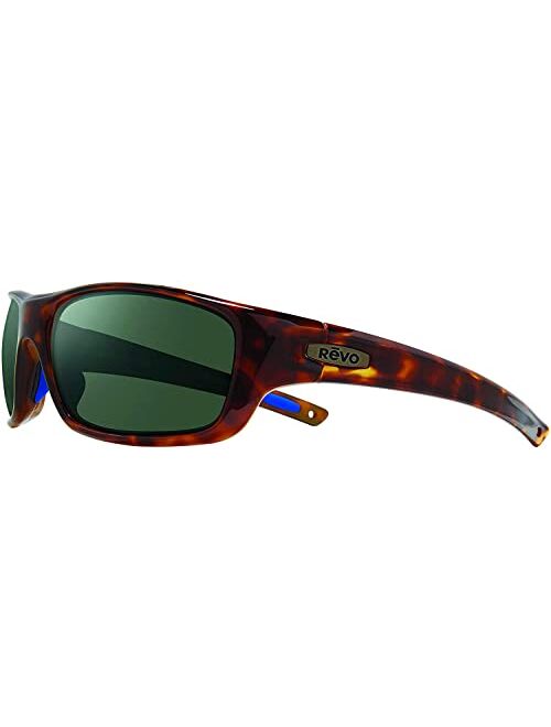 Revo Sunglasses Jasper: Polarized Crystal Glass Lens with Large Rectangle Wrap Frame