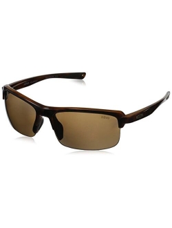 Sunglasses Crux N: Polarized Lens Filters UV, Semi-Rimless Rectangle Wrap Frame