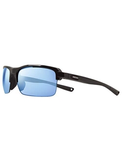 Sunglasses Crux N: Polarized Lens Filters UV, Semi-Rimless Rectangle Wrap Frame