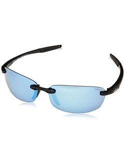 Sunglasses Descend E: Polarized Lens with Small Rimless Rectangle Frame