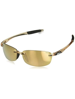 Sunglasses Descend E: Polarized Lens with Small Rimless Rectangle Frame