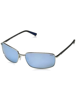 Sunglasses Tate: Polarized Lens with Small Rectangle Metal Wrap Frame