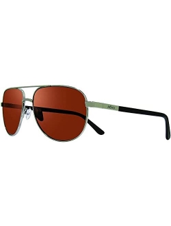 Sunglasses Conrad: Polarized Lens with Metal Aviator Frame