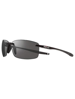 Sunglasses Descend XL: Polarized Lens with Large Rimless Rectangle Frame