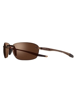 Sunglasses Descend Fold: Polarized Lens with Rimless Foldable Frame