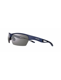 Sunglasses Jett: Polarized Lens with Semi-Rimless Rectangle Wrap Frame
