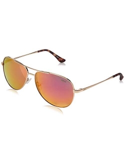 Sunglasses Relay: Womens Polarized Lens with Metal Aviator Frame