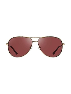 Sunglasses X2 x Sally Hershberger: Polarized Lens with Metal Aviator Frame