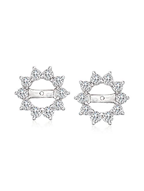 Ross-Simons 1.00 ct. t.w. Diamond Earring Jackets in 14kt White Gold. Earring Jacket