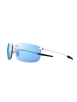 Sunglasses Descend Z: Polarized Rimless Lens with Stainless Steel Arms