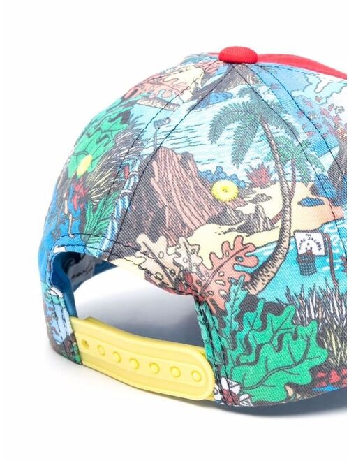 The Marc Jacobs Kids cartoon print baseball cap