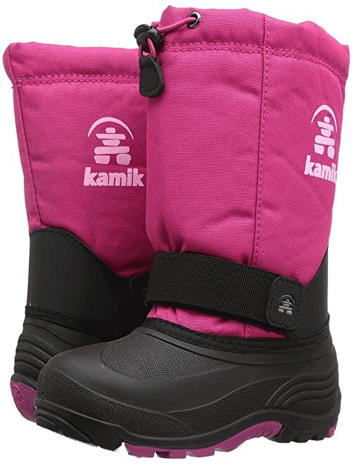 Kamik Kids Rocket (Toddler/Little Kid/Big Kid)
Nylon Slip on Waterproof High Top Snow Boot