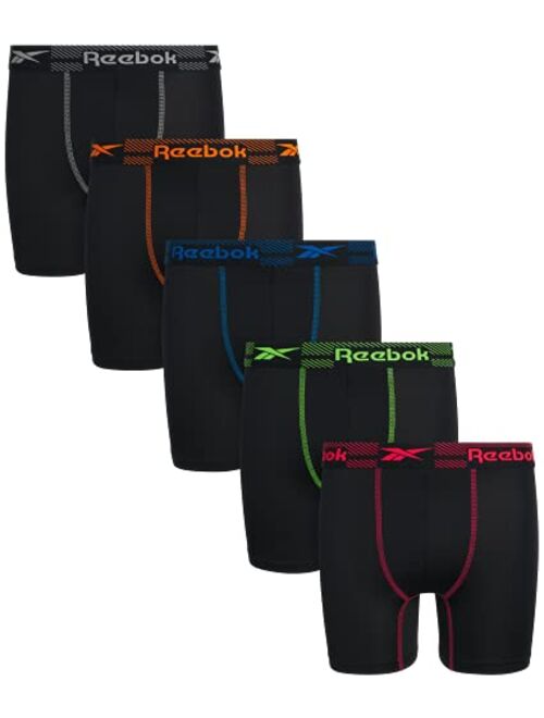 Reebok Boys' Underwear - Performance Boxer Briefs (5 Pack)