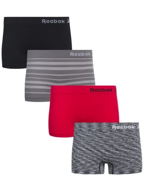 Reebok Women's Underwear - Seamless Boyshort Panties (4 Pack)