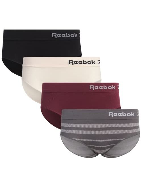 Reebok Women’s Underwear - Seamless Hipster Briefs (4 Pack)