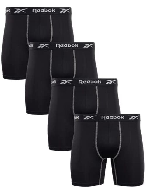 Reebok Men's Underwear - Performance Boxer Briefs (4 Pack)