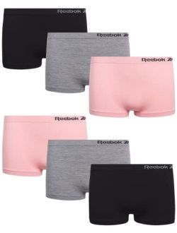 Reebok Women's Seamless Stretch Performance Boyshort Panties (6 Pack) :  : Clothing, Shoes & Accessories