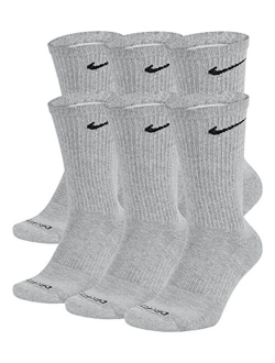 Men's Dri-Fit Training Cotton Cushioned Crew Socks (6 Pair)