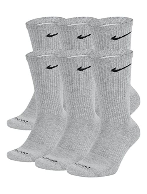 Nike Men's Dri-Fit Training Cotton Cushioned Crew Socks (6 Pair)