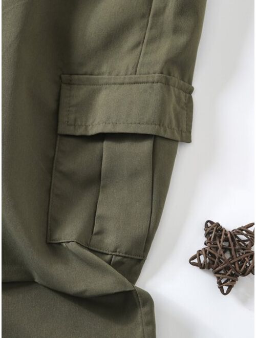 Shein Toddler Boys Flap Pocket Cargo Pants