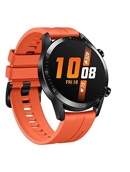 Amazon Renewed HUAWEI Watch GT 2 2019 Bluetooth SmartWatch, Longer Lasting 2 Weeks Battery Life, Waterproof, Compatible with iPhone and Android, 46mm No Warranty Internat