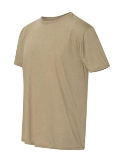 mens 100% Polyester Moisture Wicking Performance T-shirt