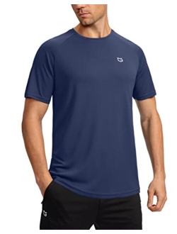 Men's Dry Fit Short Sleeve Crewneck Lightweight Moisture Wicking Tee Shirts for Men Workout Athletic Casual