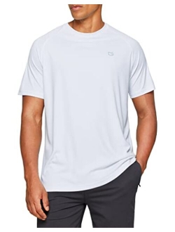 Men's Dry Fit Short Sleeve Crewneck Lightweight Moisture Wicking Tee Shirts for Men Workout Athletic Casual