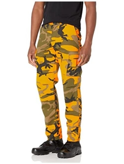 Backbone Mens Casual Street Fashion Camo Cargo Pants Army Combat Military BDU Pants Work Hunt Pants