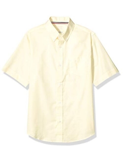 Boys' Short Sleeve Oxford Dress Shirt (Standard & Husky)