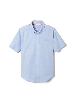 Boys' Short Sleeve Oxford Dress Shirt (Standard & Husky)