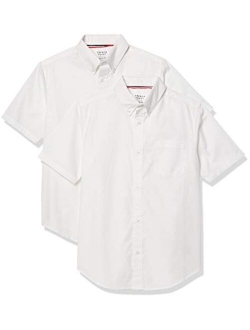 Boys' Short Sleeve Oxford Dress Shirt (Standard & Husky)