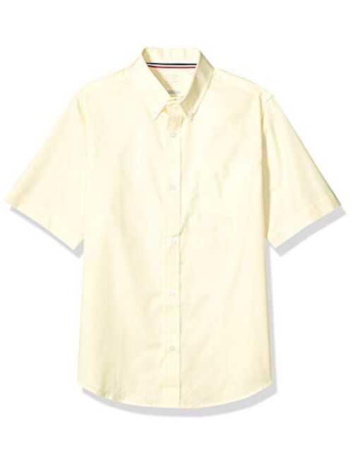 French Toast Boys' Short Sleeve Oxford Dress Shirt (Standard & Husky)