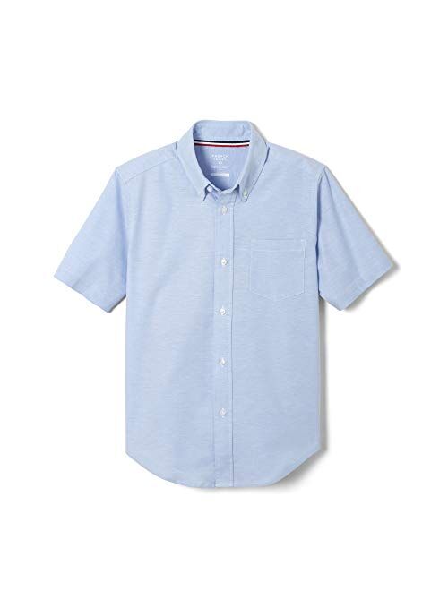 French Toast Boys' Short Sleeve Oxford Dress Shirt (Standard & Husky)