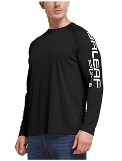 Men's Long Sleeve Moisture Wicking T-Shirts Lightweight UPF 50  Sun Protection SPF T-Shirts Fishing Hiking Running