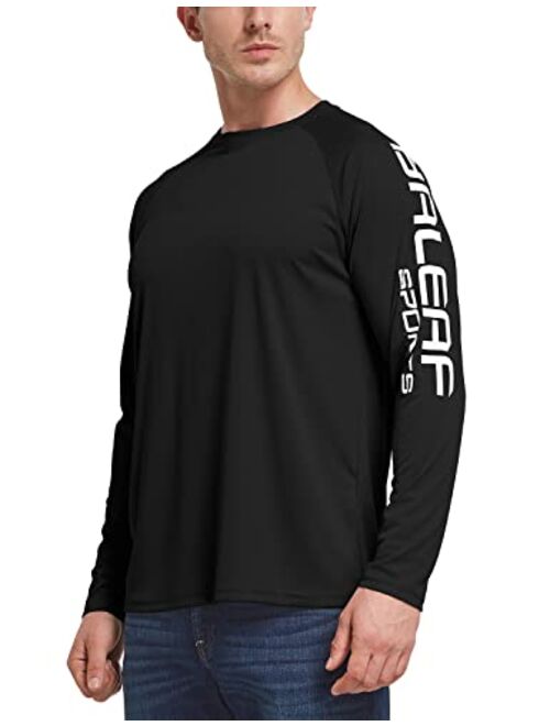 BALEAF Men's Long Sleeve Moisture Wicking T-Shirts Lightweight UPF 50+ Sun Protection SPF T-Shirts Fishing Hiking Running